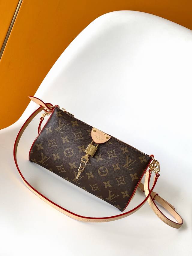 M12859 Variable Code Chip Top Original Single This Pochette Tirette handbag feat