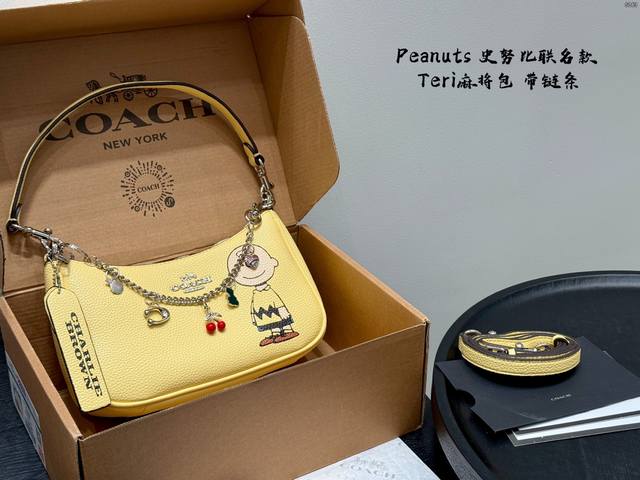 Gift box packaging Upgraded version! With chain charm! Coach x Peanuts Teri 24