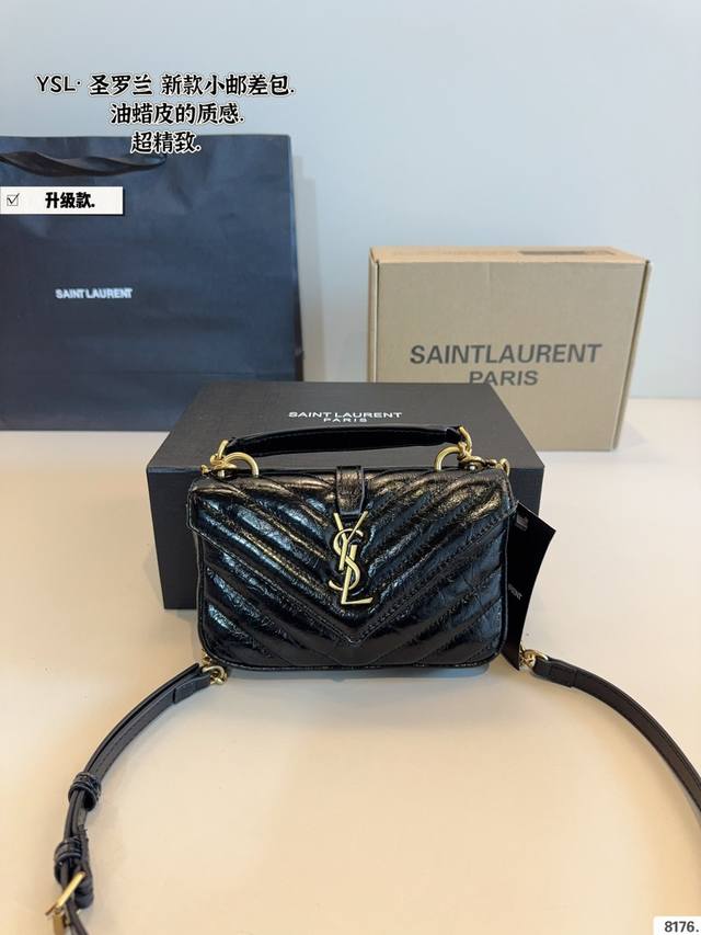 comes with gift box "Ysl-Yves Saint Laurent classic hot-selling Mini messenger