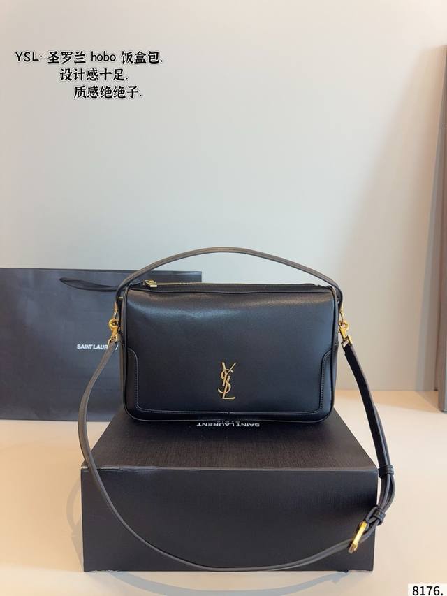 comes with a gift box. Yves Saint Laurent. Ysl's new lunch box bag. A popular f