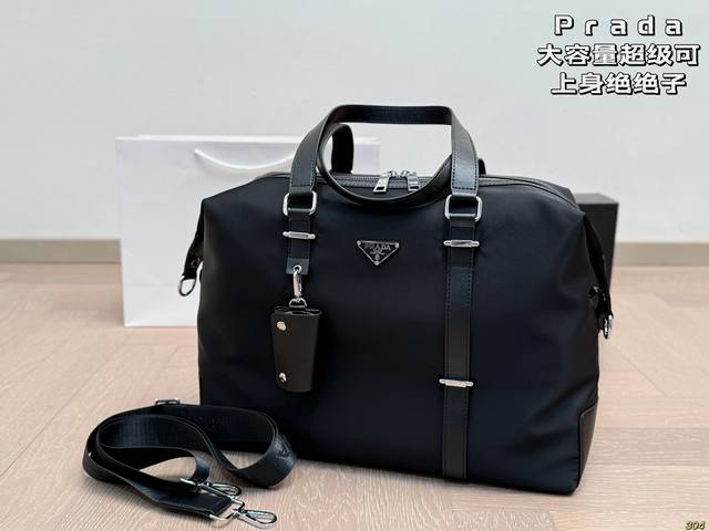 Prada nylon bag Prada fashionable boutique large capacity super wearable size 4
