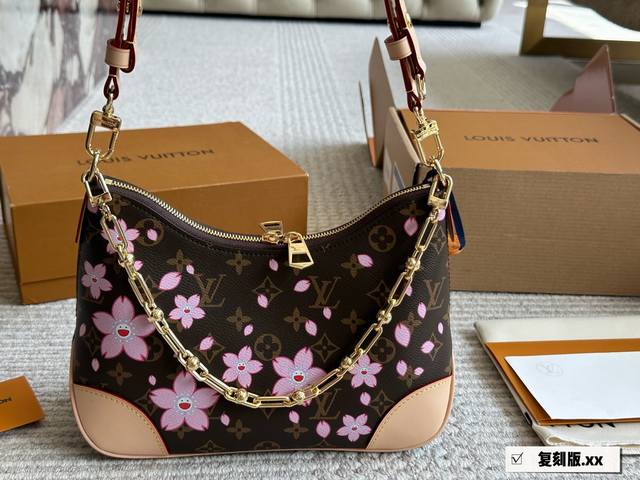 With boxSize: 29*16Cm L's antique croissant bagVintage classic shoulder bagEquip