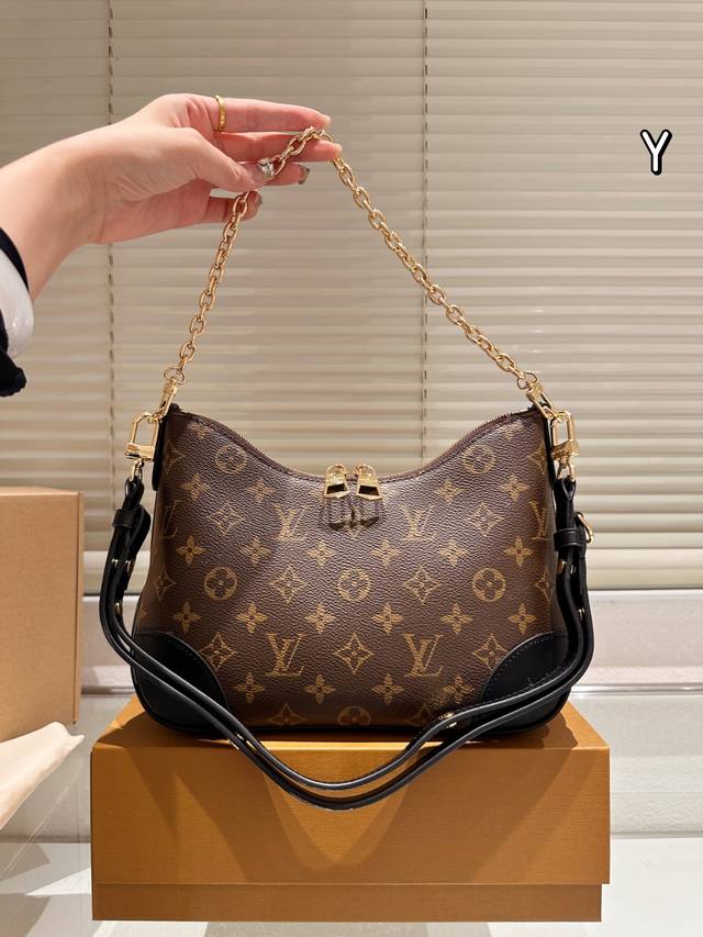 Replica version with silk scarf Lv Louis Vuitton | Boulogne Croissant Bag The ne