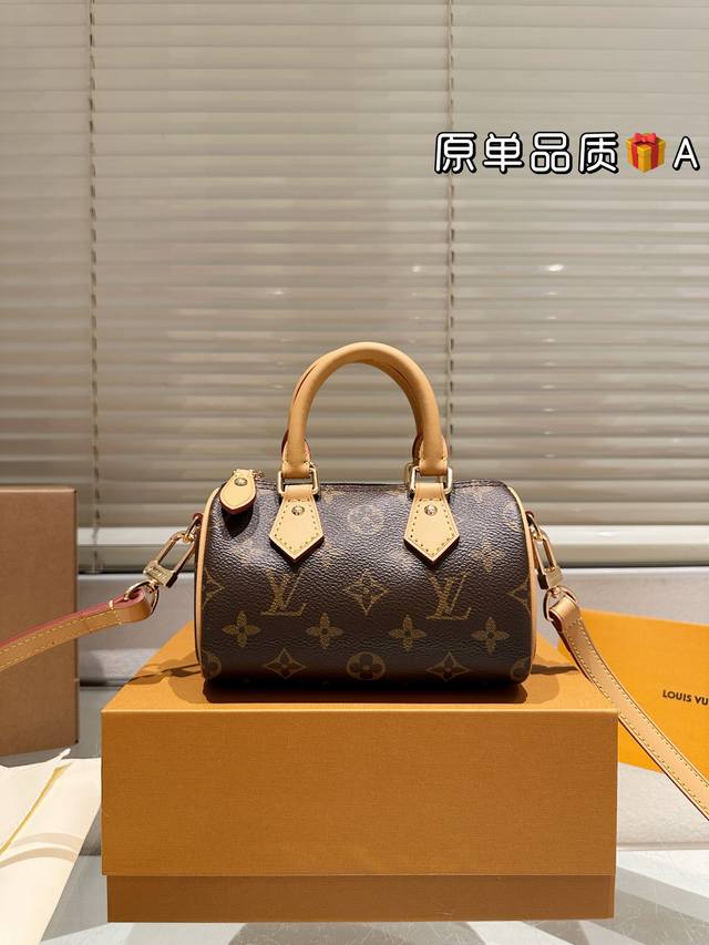 Original Lv Nano Speedy 16 Pillow Bag Lv new series pillow bag handbag, the fir