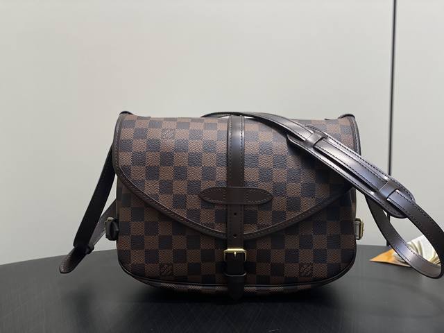 Original boutique N48080 brown Saumur medium handbag M40710 vintage messenger ba