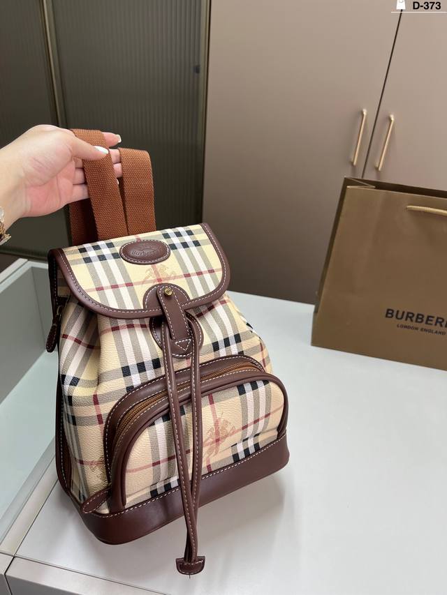Burberry classic warhorse check backpack, parachute cloth material, back mesh br