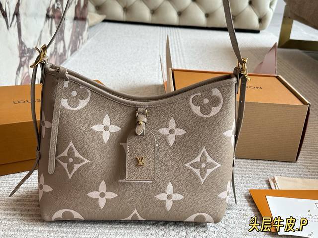 Cowhide with box Size: 29*22Cm Small L's Elephant Gray Carryall Configuration w