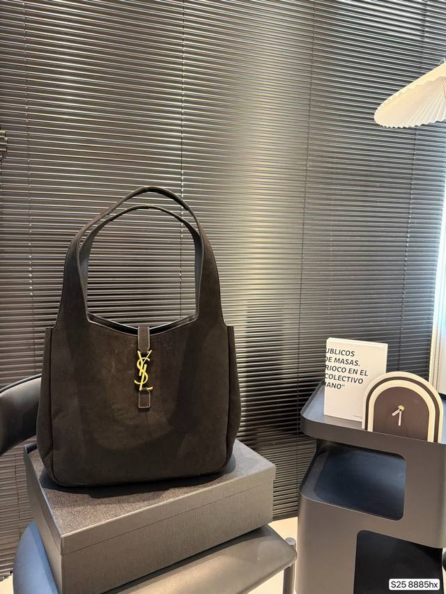 comes with a box Yves Saint Laurent suede tote bag Full of design sense Very in