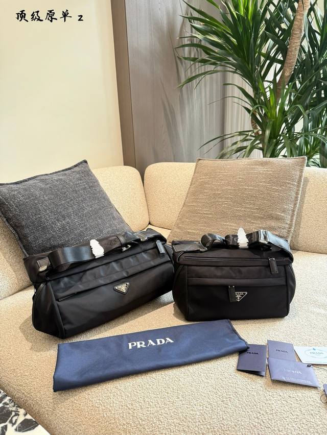 Prada Re-Nylon and Saffiano leather shoulder bag, crossbody, suitable for both m