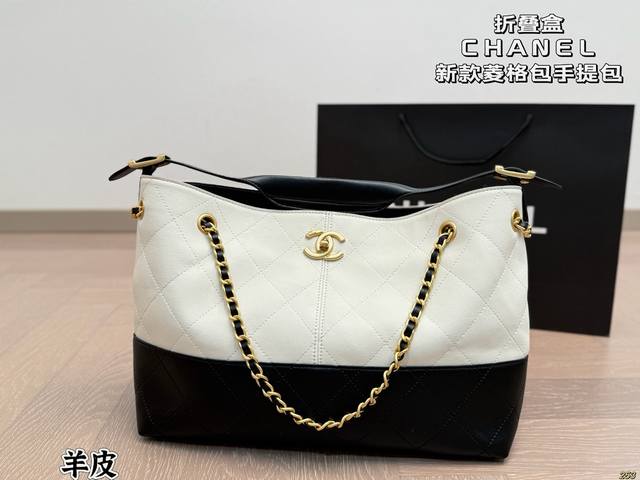6-color sheepskin folding box Chanel New diamond-shaped handbag Unparalleled hig