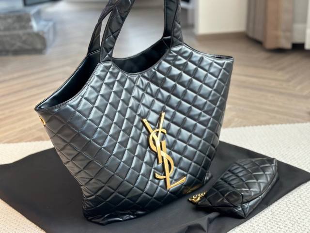 Unboxed Size: Bottom width 36cm*Pocket width 49cm*36cm height Ysl's popular larg
