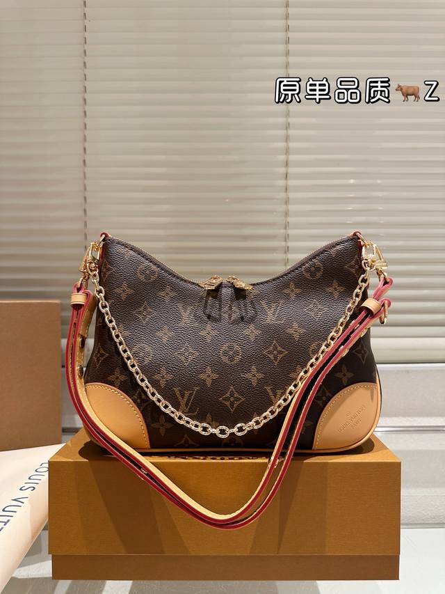 Original quality Lv monogram ox horn bag, shoulder-crossbody, vintage bag, V mo