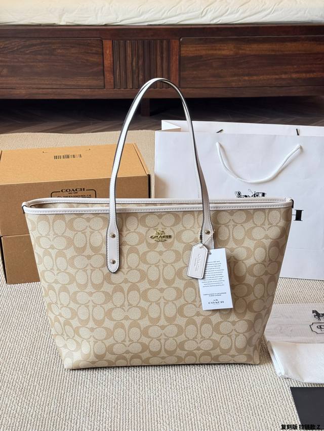 Replica zipper model Coach | City Tote classic zipper tote bag hand-held should