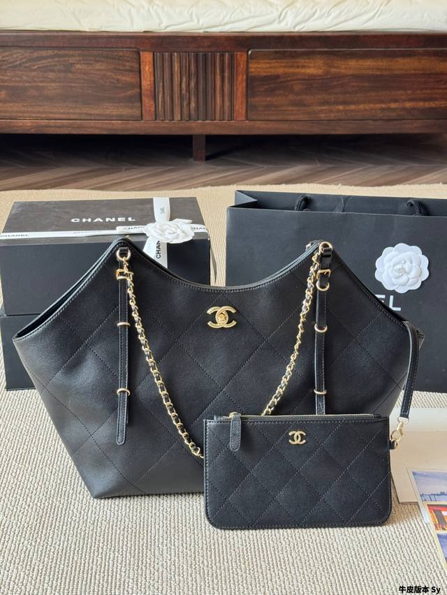 Cowhide version Chanel | 25S Tote Large Chain Cloud Bag Shopping too much is al