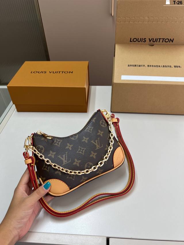 Chip version Lv Mini Croissant Vintage Classic Shoulder Bag Single shoulder cro