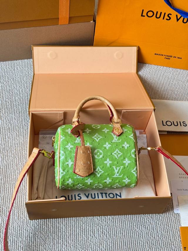 Cowhide leather version Lv Nano Speedy 18 P30 Pillow Bag Lv new series pillow b