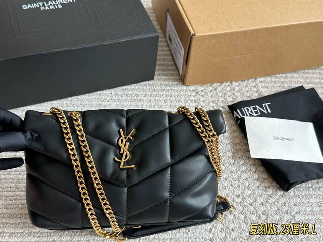 comes with full packaging Size: 23 16Cm Small Ysl cloud bag Loulou Puffer It fe