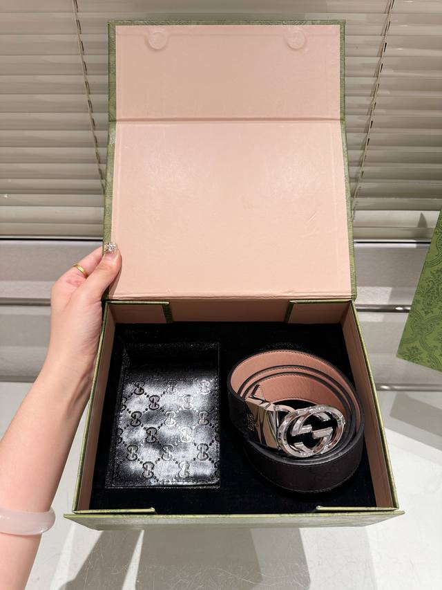 Original wallet belt with gift box High version! Gucci leather belt ~ the most