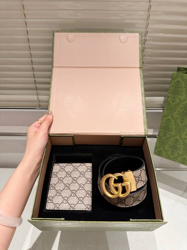Original wallet belt with gift box High version! Gucci leather belt ~ the most