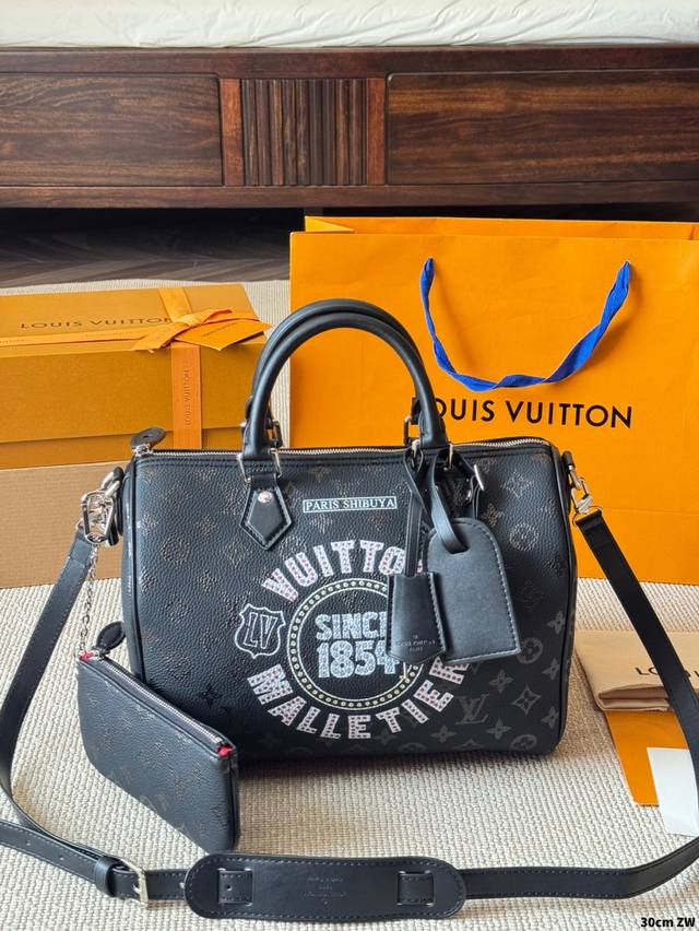 Cowhide leather version Lv Speedy 30 P20 pillow bag Lv's new series City Keepal