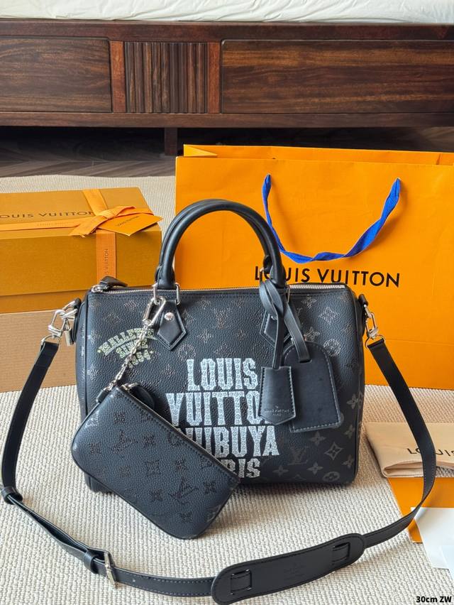 Cowhide leather version Lv Speedy 30 P20 pillow bag Lv's new series City Keepal