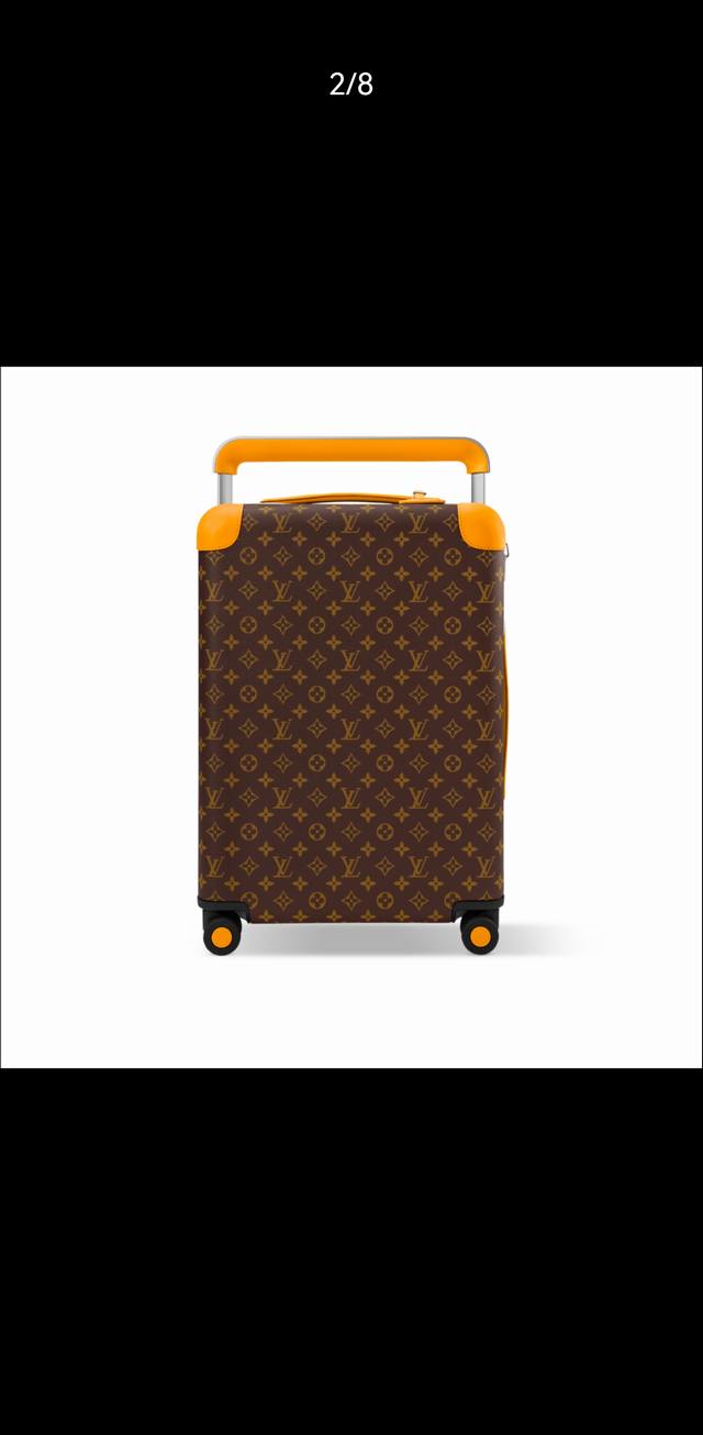 Fbb Exclusive photos of the K601 Orange Horizon Trolley Case in Monogram Yellow,