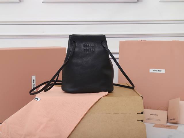 Super original leather 5Nf460 new mini bucket bag, made of top-grade imported la