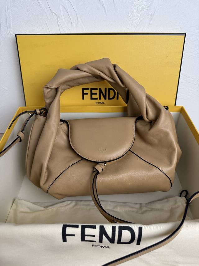 The authentic Fendi Spy small bag boasts a distinctive design, a modern reinter