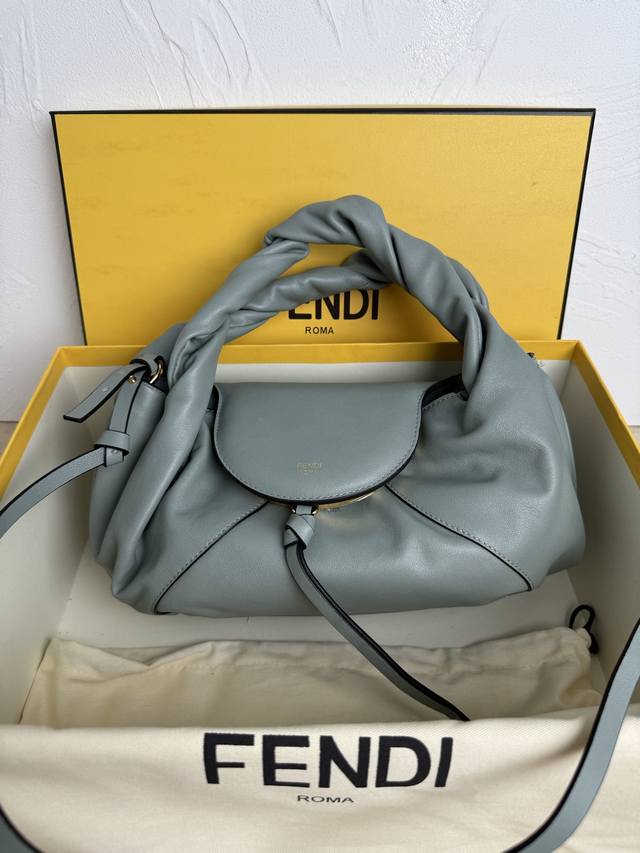 Authentic Fendi Spy Small Handbag features a unique design, a modern reinterpret