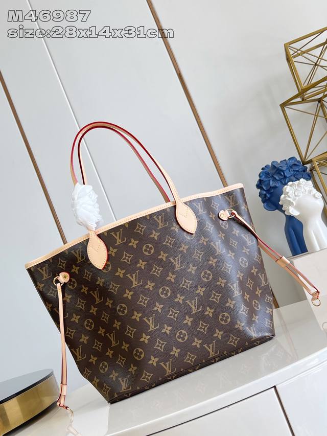 Factory Price: p Premium Original Order: M46987 This Neverfull medium tote is c