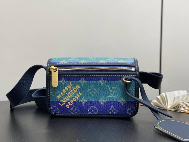 Factory Price: p. Premium Original M13173 Blue Colorblock Men's Business Bag, B