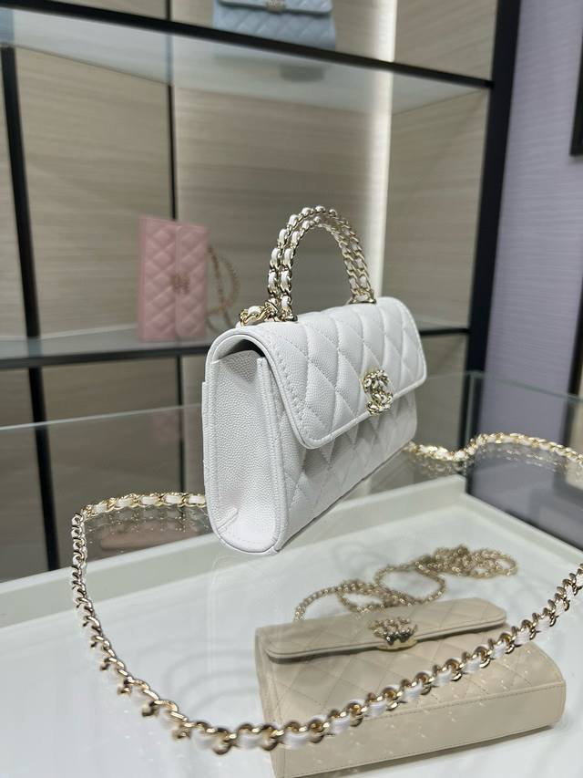 Ohanel 25S New this season's hottest small ball leather Kelly handle bag Ap4170Y