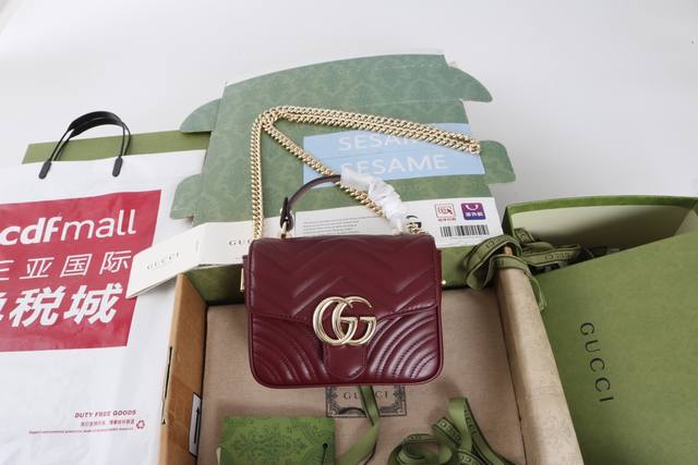 Price: Introduction: The Gg Marmont collection showcases a new silhouette in cl