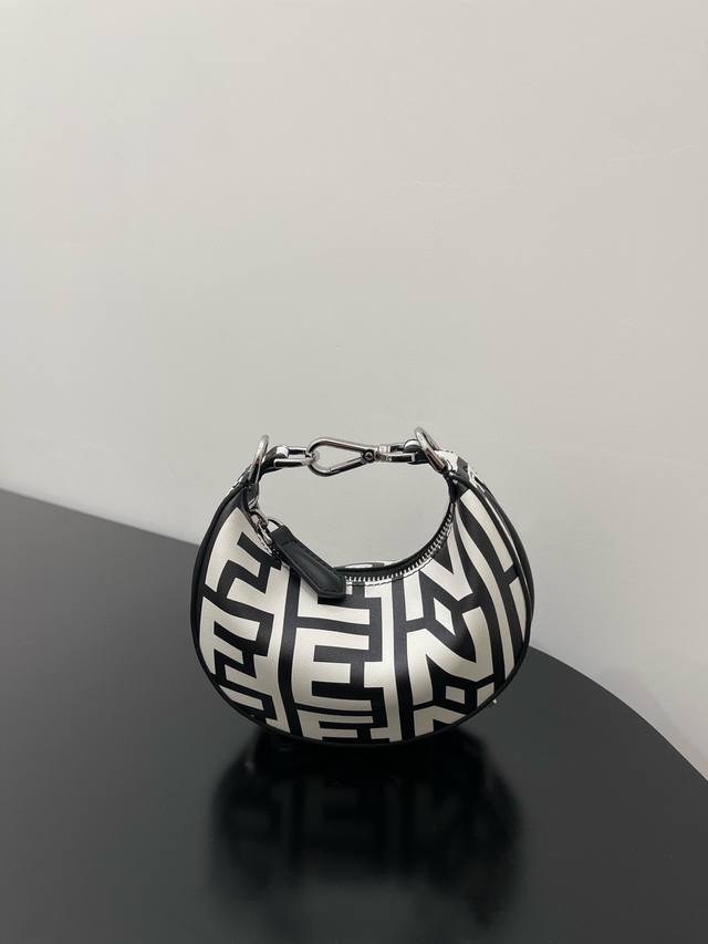 Fendi X Marc Jacobs collaboration. Crescent Moon Ipraphy Fendi underarm bag, fea