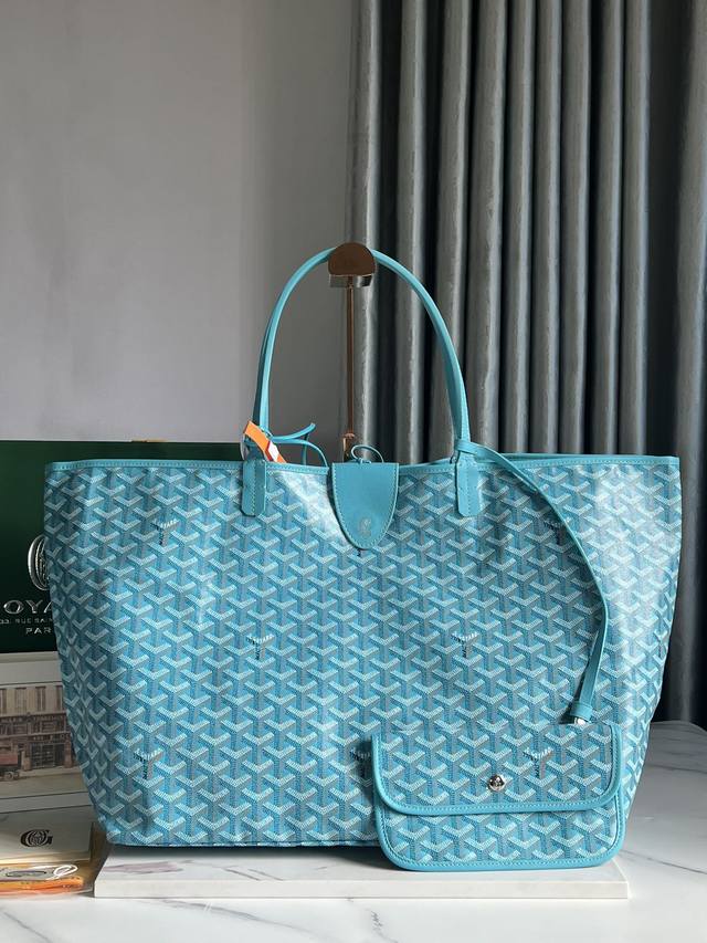 Authentic grade Saint Louis Gm limited edition turquoise blue Goyard Goyard has