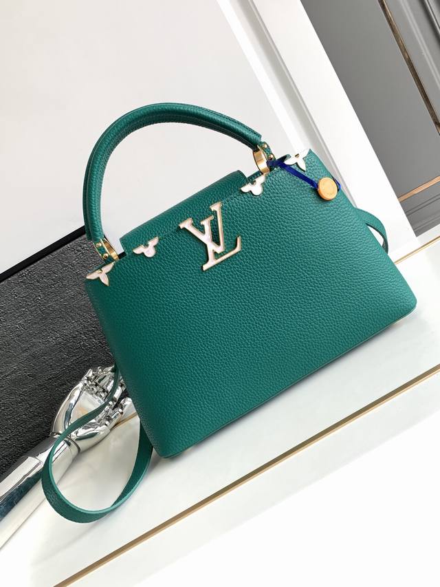Super original M23264 shell green dynamic chip version leather is made of Italia