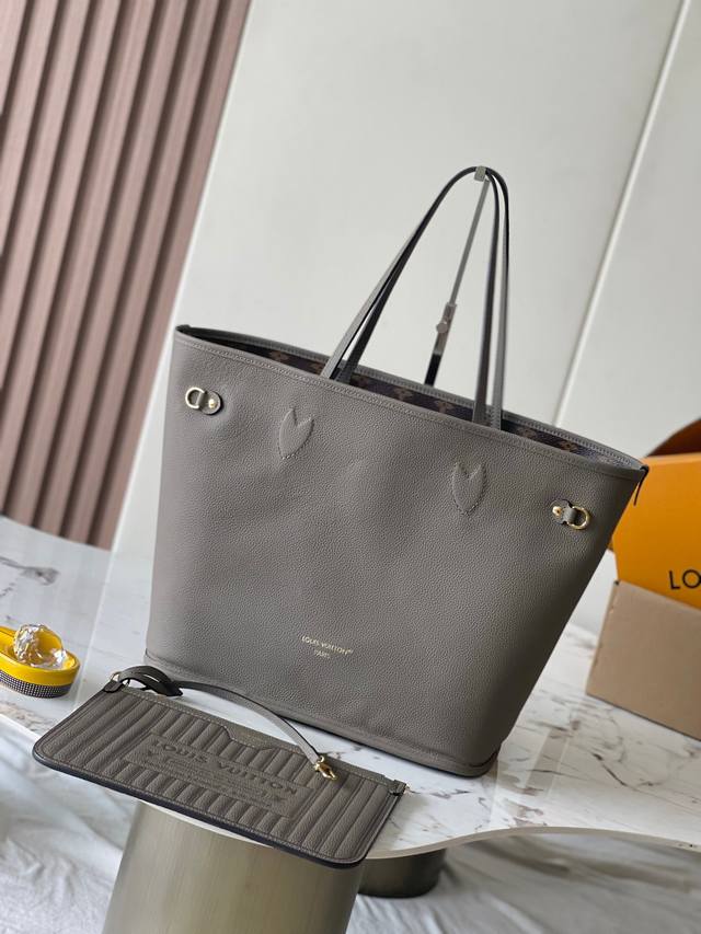 Super-grade Mb chip version original leather Neverfull Inside Out medium handbag