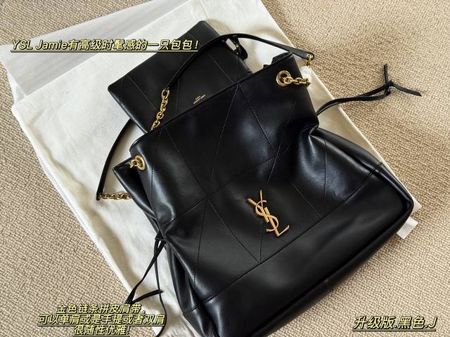 Unboxed Cowhide Size: 27*34cm Ysl Yangshulin Shopping Bag The upper body is so b