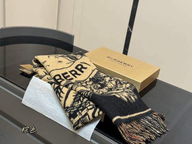 Comes with box Size: 45*190Cm Burberry double-sided cashmere scarf! A hot item,