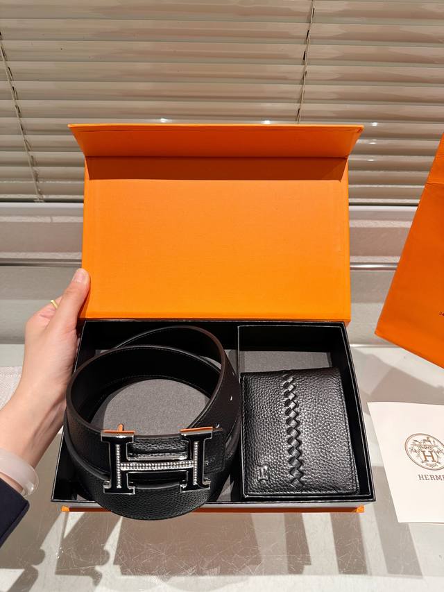 Original wallet belt with gift box High version! Herm