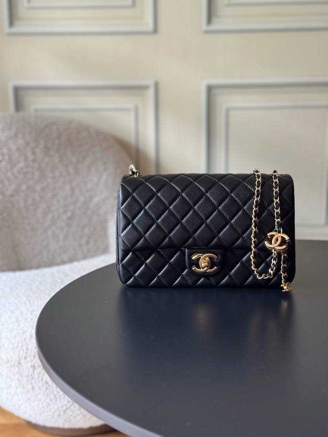 Double Logo Large Size Cf 23cm Chanel25B Double C Adjustable Buckle Square Fat B