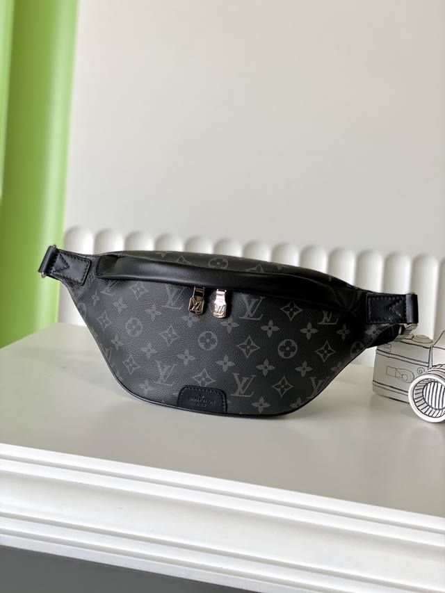 Authentic M46035 44X15X9 Discovery Black Flower Waist Bag Top Original Single C