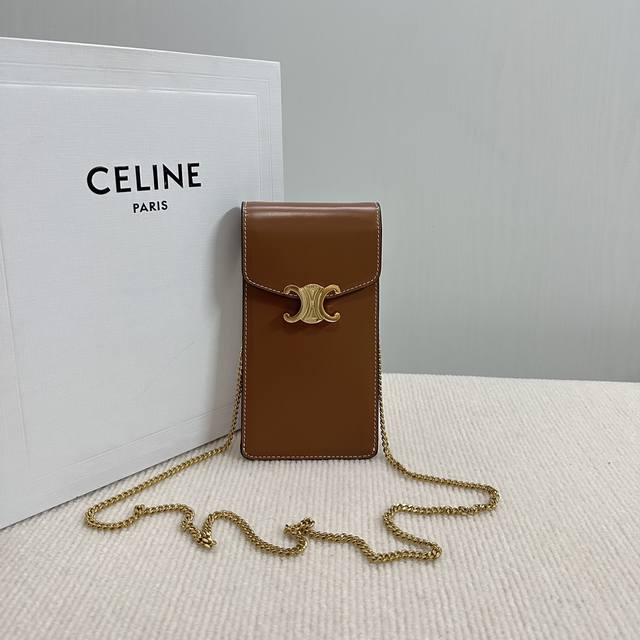 Authentic Celine early spring new product - Arc de Triomphe mobile phone bag. Un