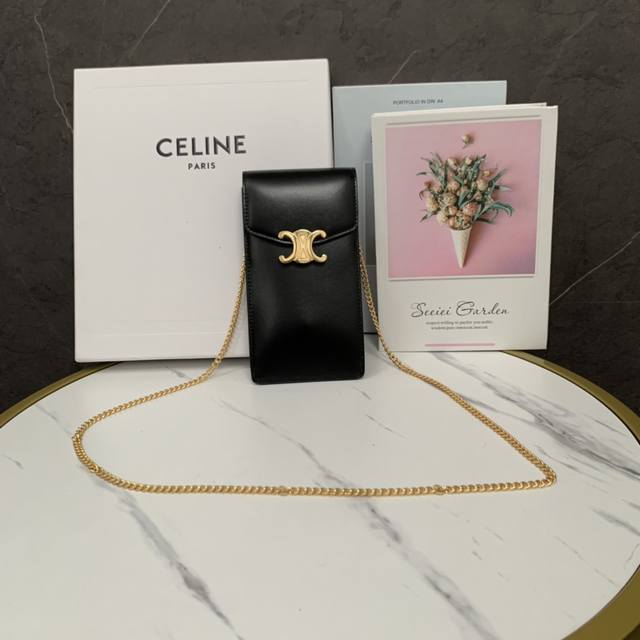 Authentic Celine early spring new product - Arc de Triomphe mobile phone bag. Un
