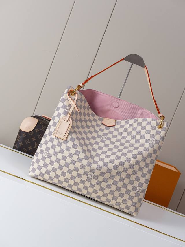 Dynamic 163C01 Chip N42233 White Checkered Pink Large Top Original Single M43704