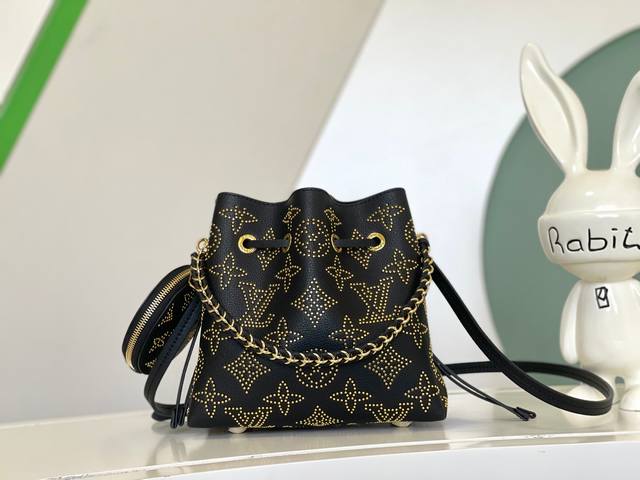 Factory Price p Haiyuan Outer Real Home Photo Bella Bucket Bag M23392 Black Stu