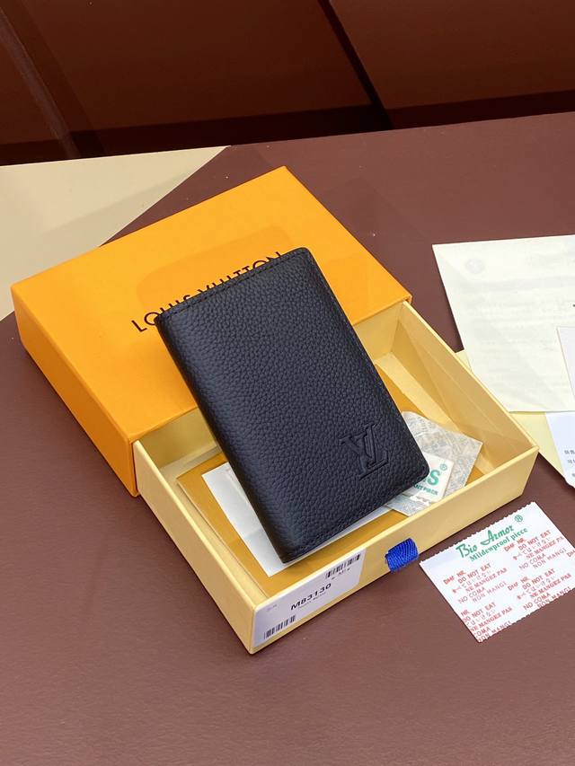 Factory Price: M83130 embossed logo! Taurillon card holder! Made of top-grain c