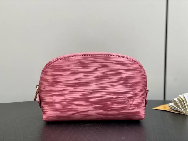 Original boutique M15198 Pink Water Ripple Cosmetic Bag, new this season, the Po