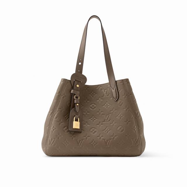 M25858 Khaki Green Official Website Picture M25890 All-leather embossed shoulder