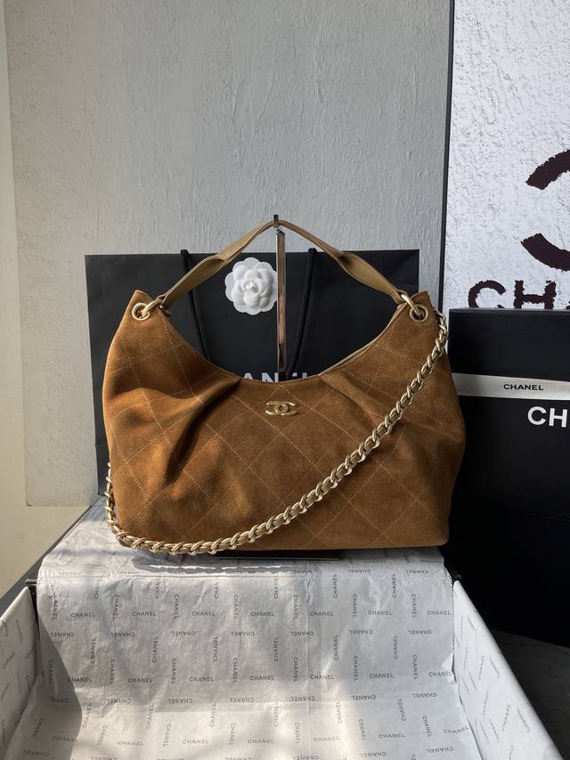With box, French high-end custom product Chanel Chanel 2025 summer new 26C suede